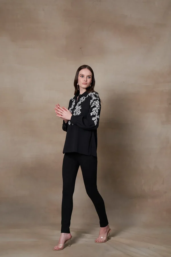RANNA GILL Aisa Blouse Black Store