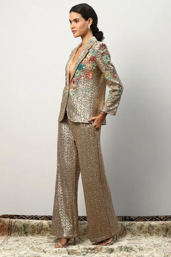 RANNA GILL Alisha Pekha In Dawn Pants Golden New