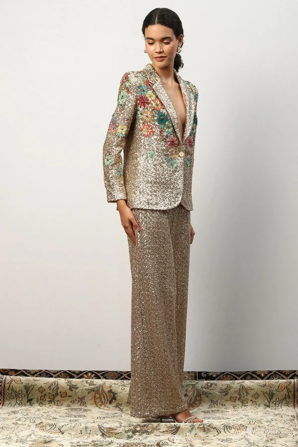 RANNA GILL Alisha Pekha In Dawn Pants Golden New