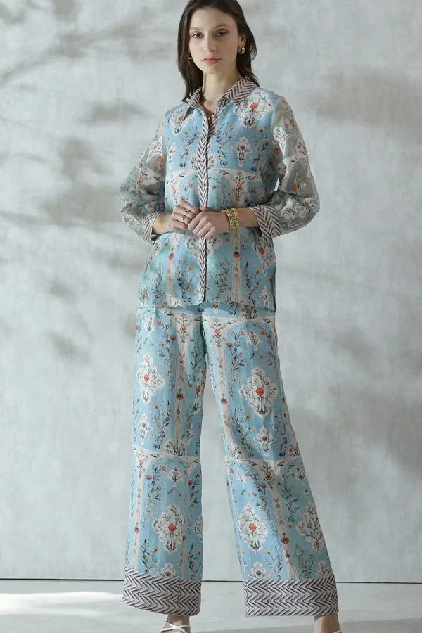 RANNA GILL Aliza Blouse Blue Outlet