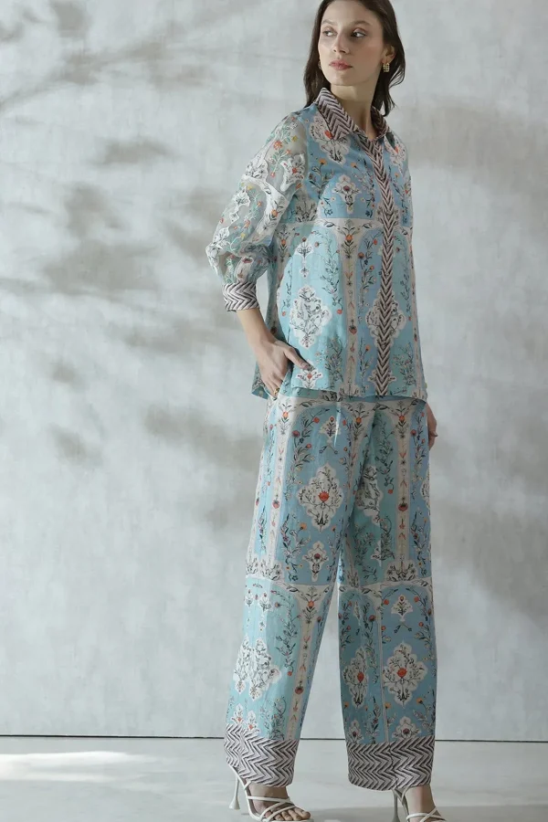 RANNA GILL Aliza Blouse Blue Discount