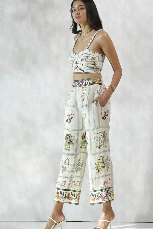 RANNA GILL Amanda Pant Off White Cheap