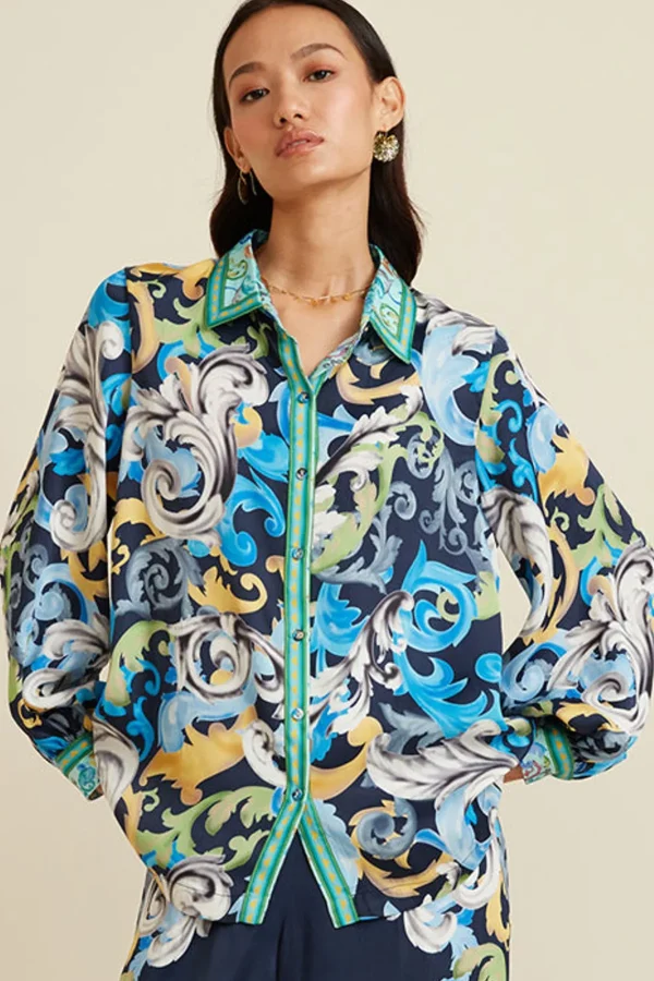 RANNA GILL Athena Blouse Multicolor Sale
