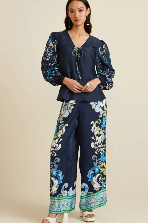 RANNA GILL Aubery Matching Set Navy Clearance