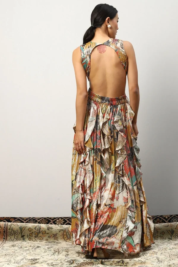 RANNA GILL Aurelia Ruffled Maxi Dress Multi Online