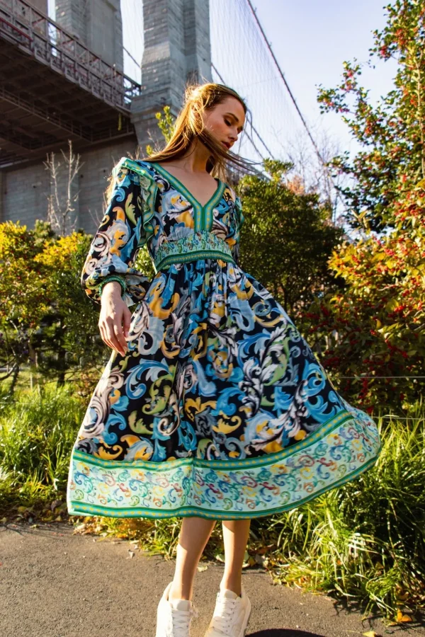 RANNA GILL Beatrice Dress Multicolor Best Sale