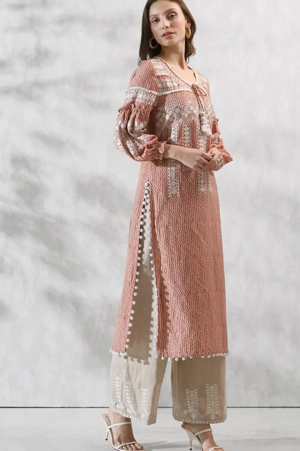 RANNA GILL Bela Tunic Set Red Outlet