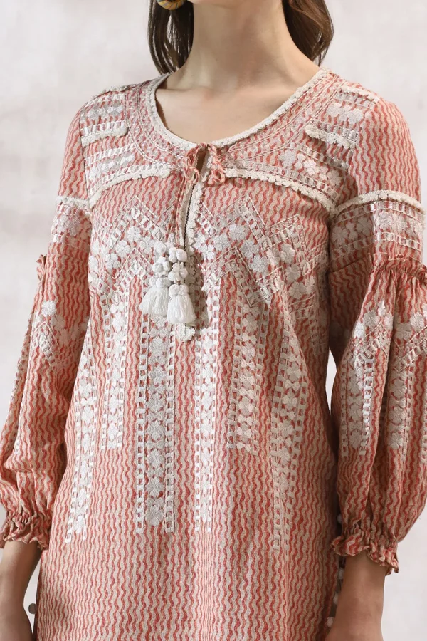 RANNA GILL Bela Tunic Set Red Outlet