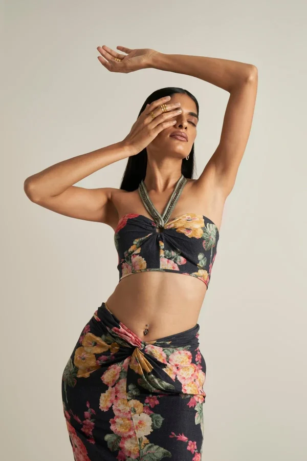 RANNA GILL Betsy Bustier Tile Bloom Clearance