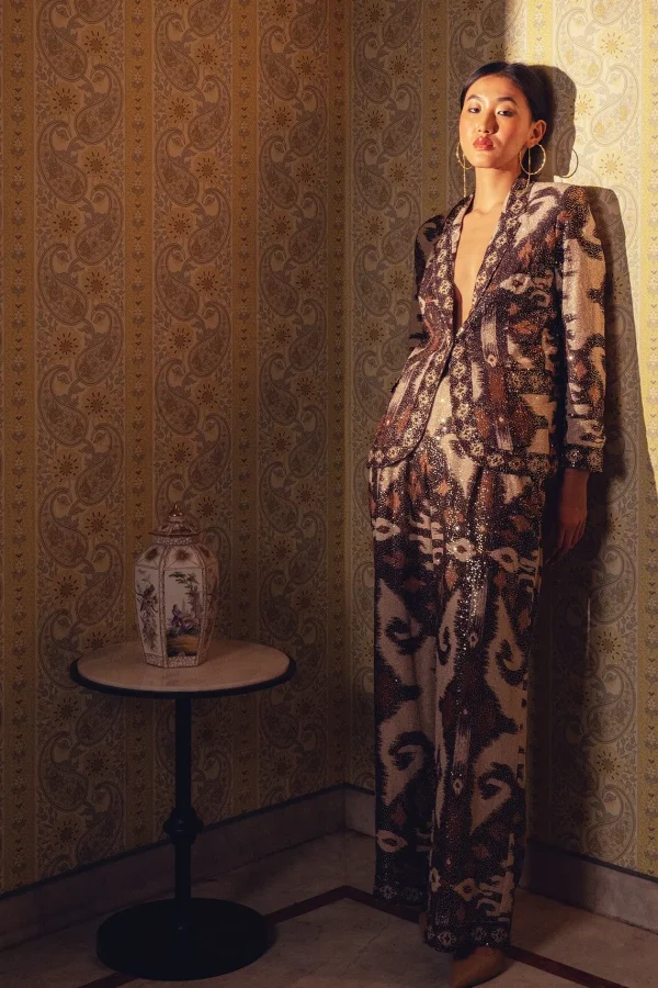 RANNA GILL Blair Jacket Brown New