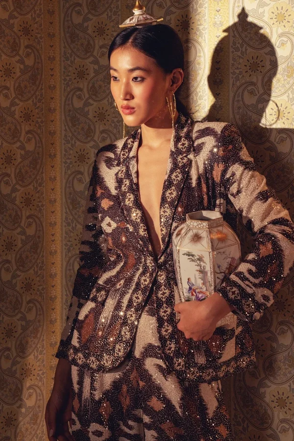 RANNA GILL Blair Jacket Brown New