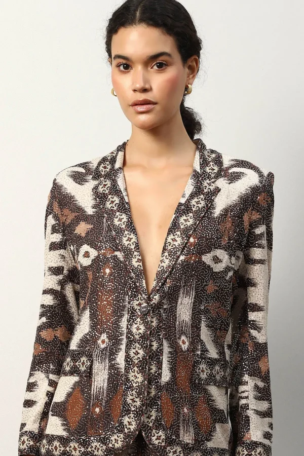 RANNA GILL Blair Jacket Brown Sale