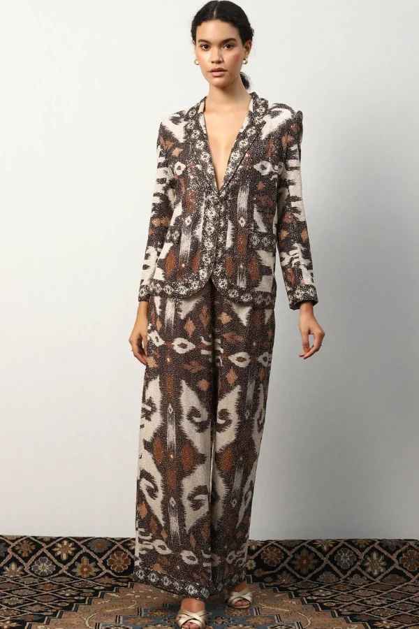 RANNA GILL Blair Jacket Brown New