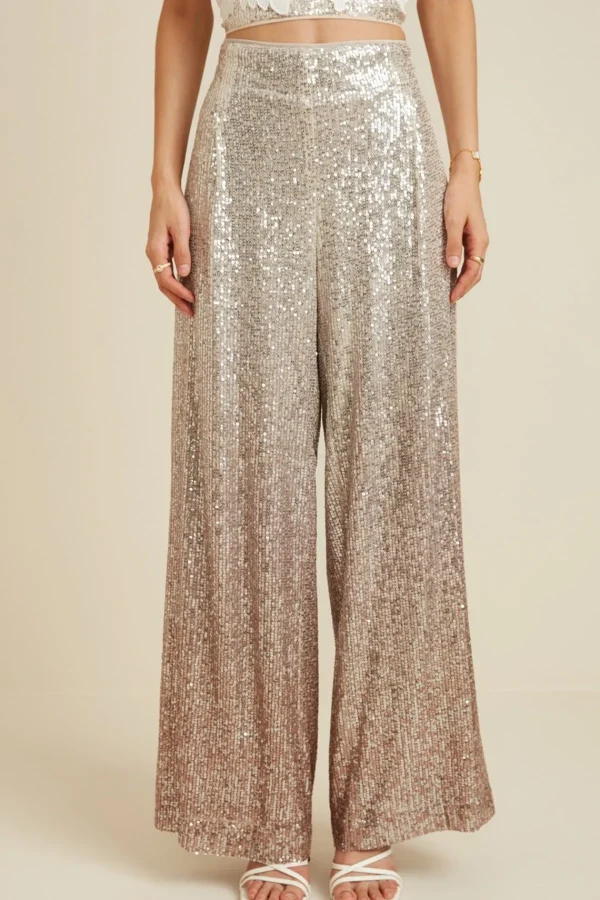 RANNA GILL Cleo Pants Beige Ombrey Cheap