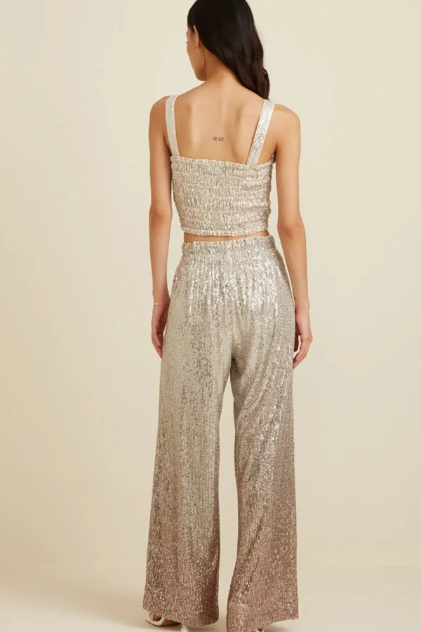 RANNA GILL Cleo Pants Beige Ombrey Cheap