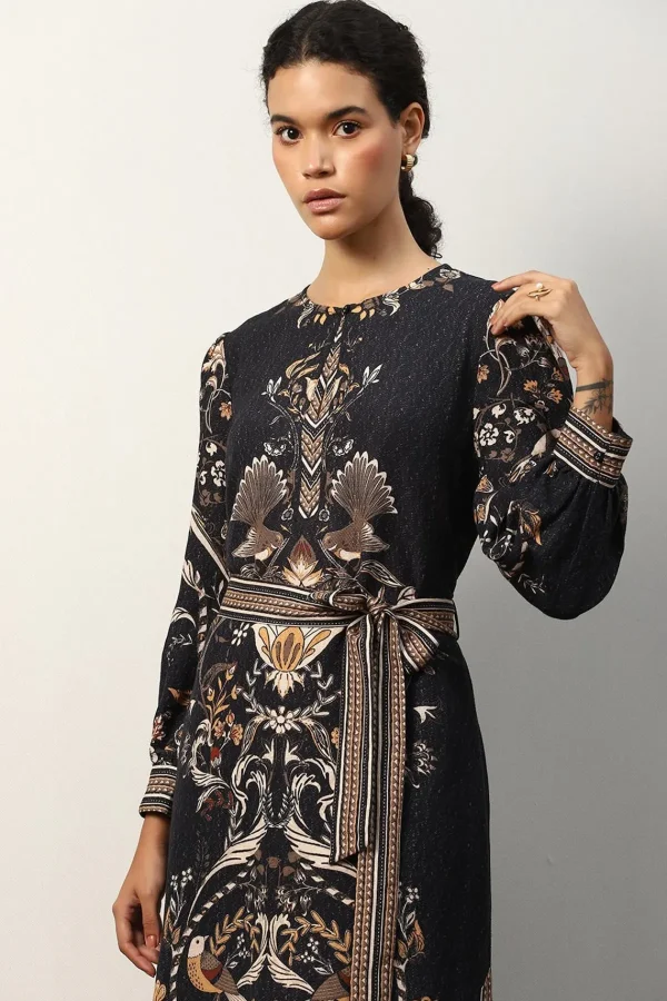 RANNA GILL Darlie Dress Black Discount