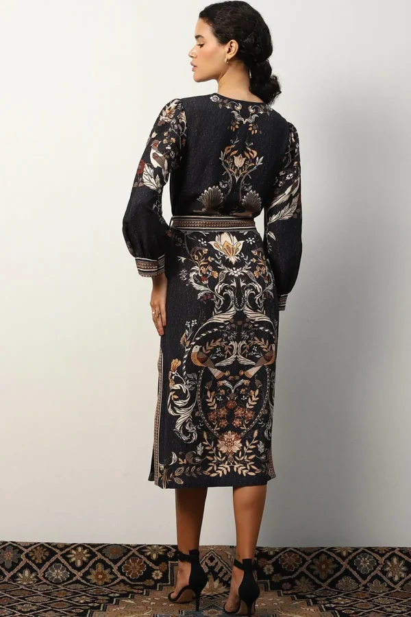 RANNA GILL Darlie Dress Black Discount
