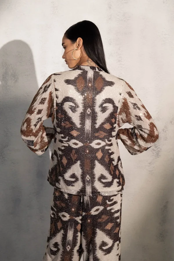 RANNA GILL Elleson Blouse Brown Flash Sale