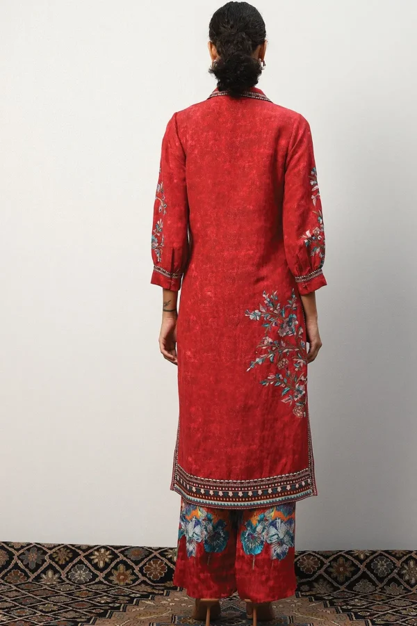 RANNA GILL Eloise Tunic Red Discount