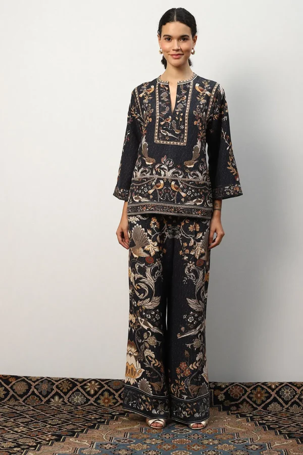 RANNA GILL Erica Blouse Black Sale