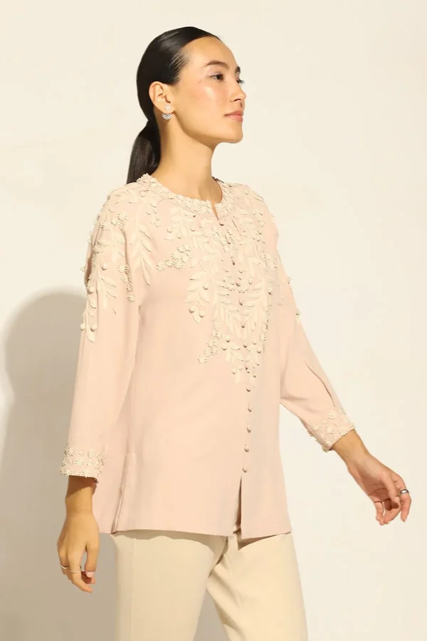 RANNA GILL Genesis Blouse Salmon Clearance