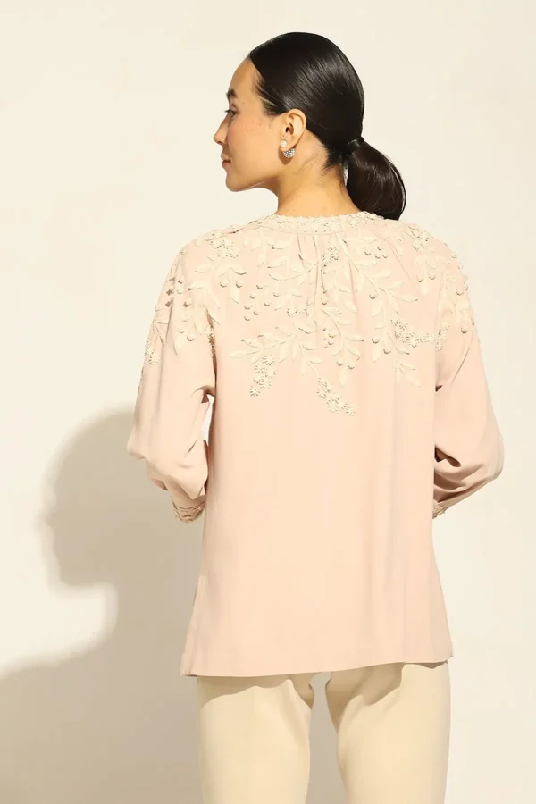 RANNA GILL Genesis Blouse Salmon Clearance