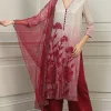 RANNA GILL Hamya Burgandy Cheap
