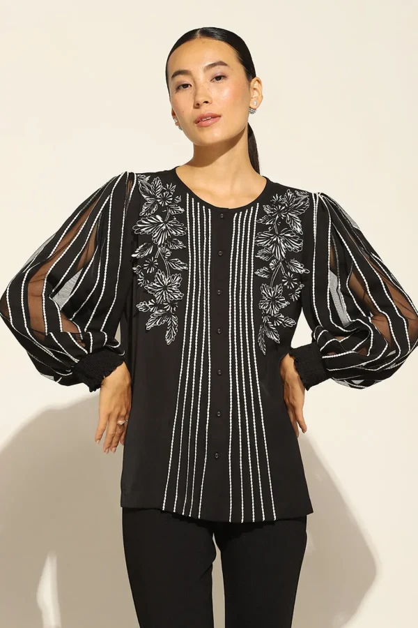 RANNA GILL Hera Blouse Black Shop