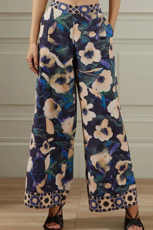 RANNA GILL Joan Pant Blue Fashion