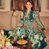RANNA GILL Kennedy Dress Teal Forest Print Flash Sale