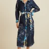 RANNA GILL Kinsley Dress Navy New