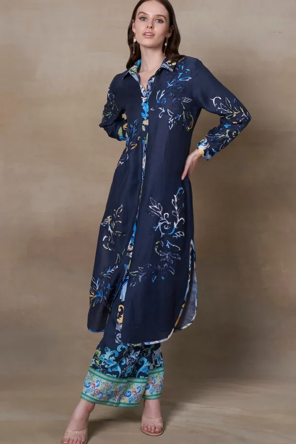 RANNA GILL Kinsley Tunic Set Navy Hot