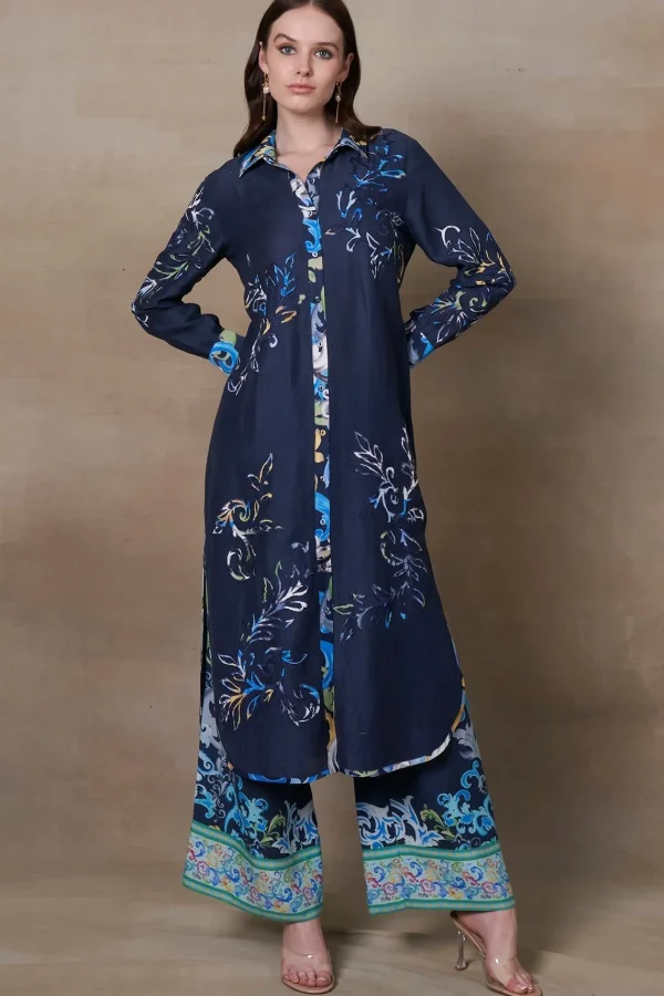 RANNA GILL Kinsley Tunic Set Navy Hot