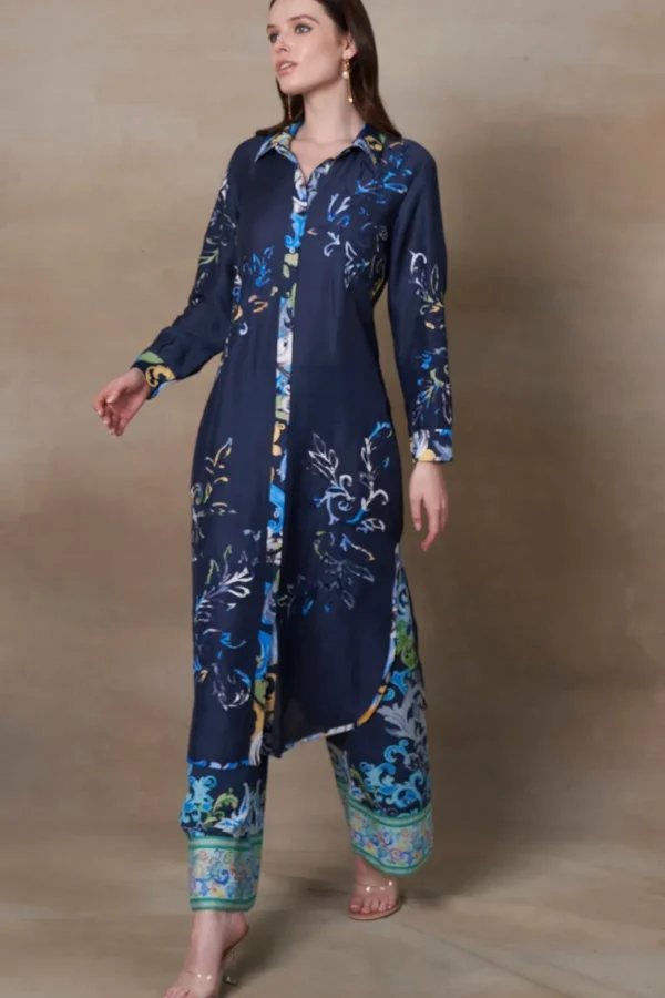 RANNA GILL Kinsley Tunic Set Navy Store