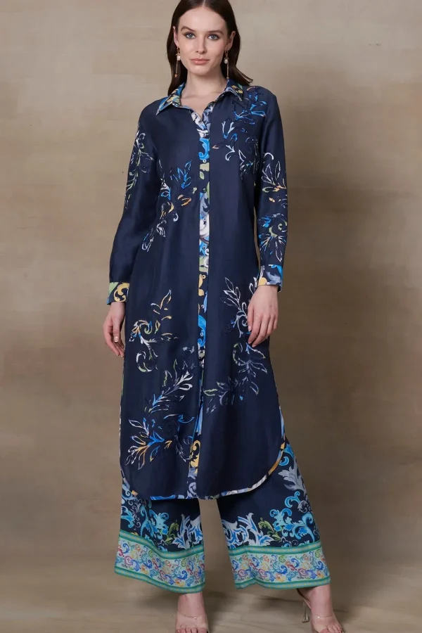 RANNA GILL Kinsley Tunic Set Navy Hot