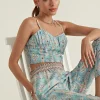 RANNA GILL Leah Bustier Blue Cheap