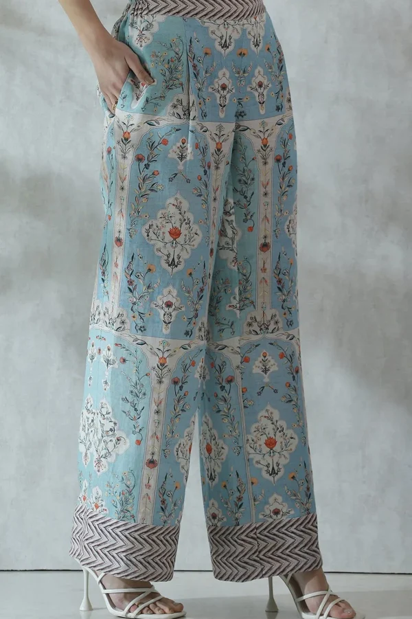 RANNA GILL Louise Pant Blue Discount