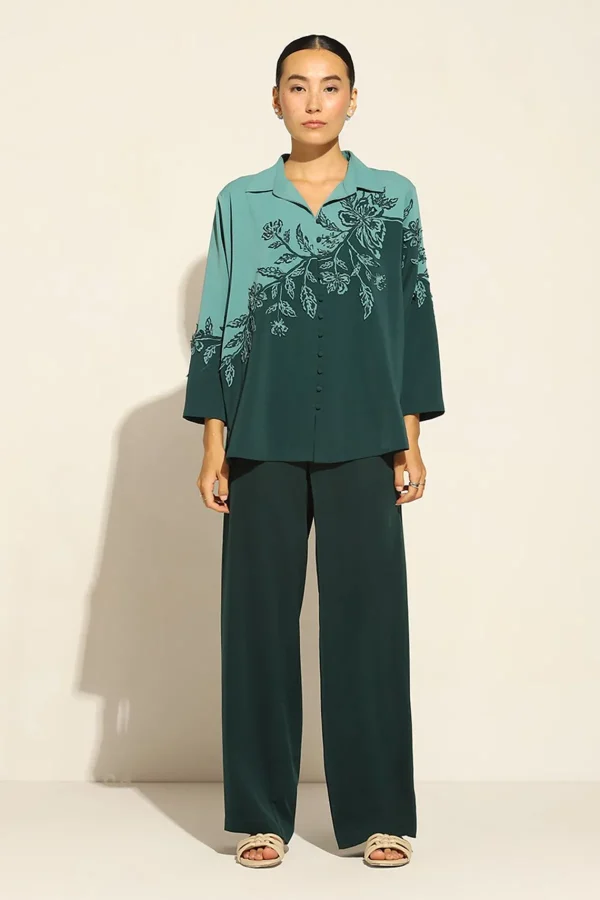 RANNA GILL Lucia Matching Set Teal Forest Fashion