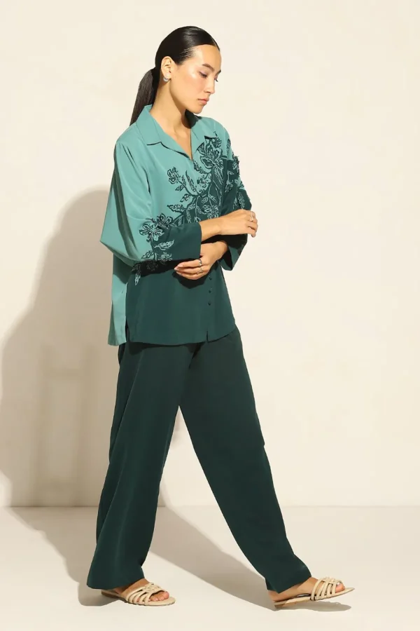 RANNA GILL Lucia Matching Set Teal Forest Fashion