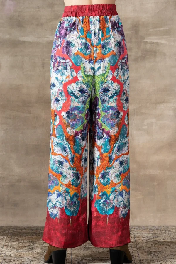 RANNA GILL Lucy Pant Red Flash Sale