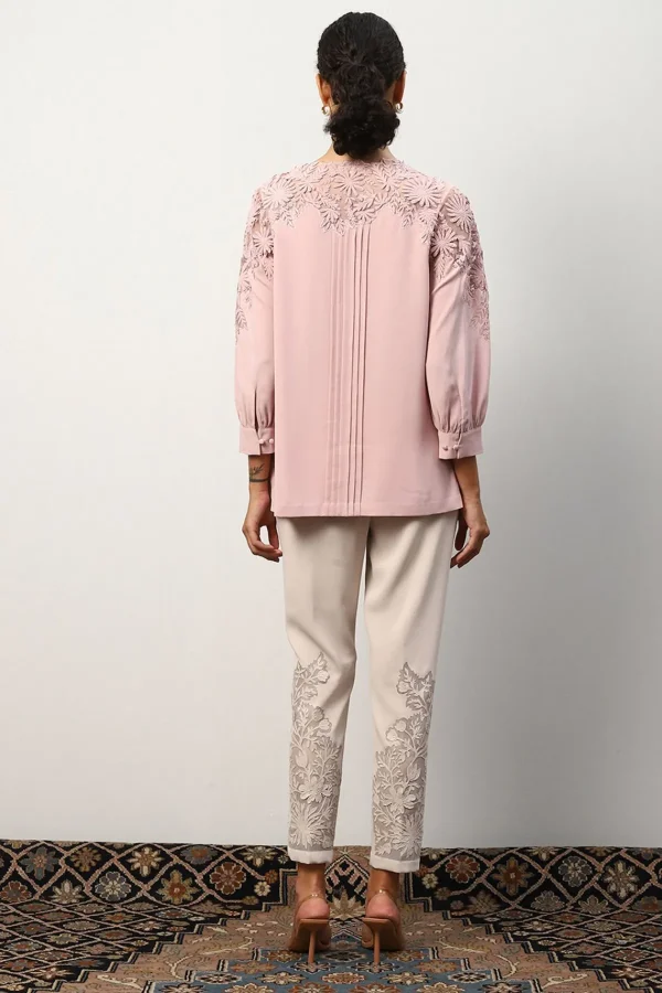 RANNA GILL Maeve Blouse Blush Hot