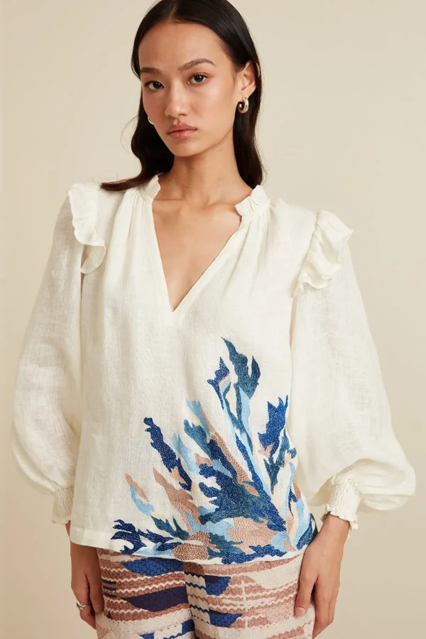 RANNA GILL Maise Blouse Ivory Shop