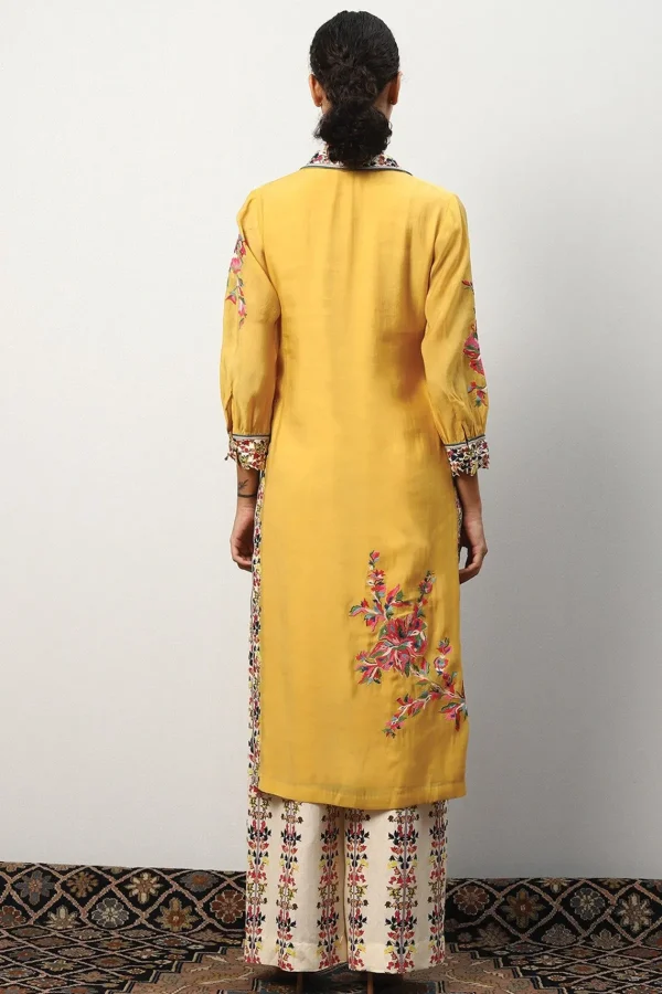 RANNA GILL Maria Tunic Set Mustard Online
