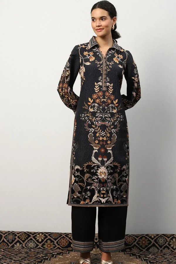 RANNA GILL Mariana Tunic Set Black Outlet