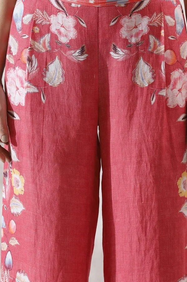 RANNA GILL Marie Pant Coral Cheap