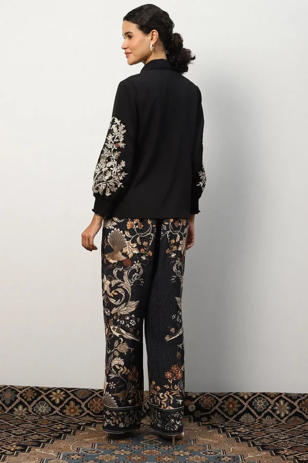 RANNA GILL Molly Blouse Black Best Sale