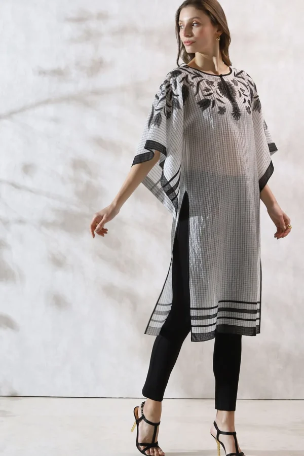 RANNA GILL Nancy Tunic Black & White Outlet