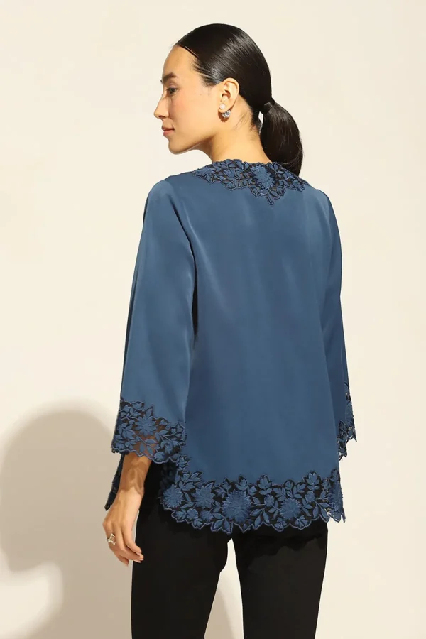 RANNA GILL Oceana Blouse Navy Best