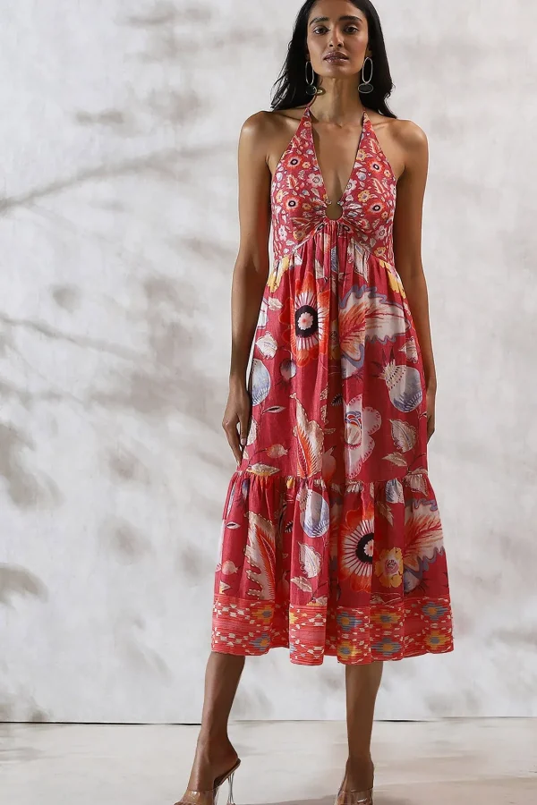 RANNA GILL Paloma Dress Coral Best