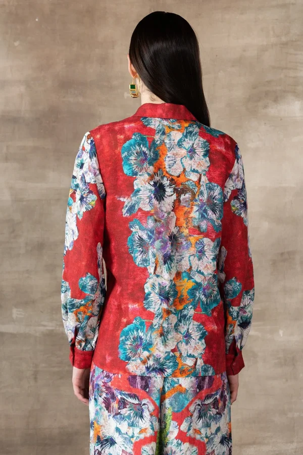 RANNA GILL Rubi Blouse Red Shop